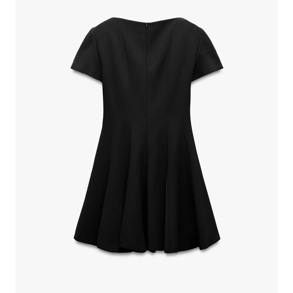 Zara NWT godet mini dress ZW Collection 9351/281 - Picture 3 of 8